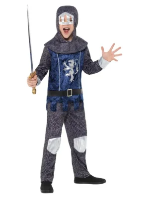 Medieval Knight Boys Costume Warrior Soldier Hero Crusader Book Week Child - image  on https://www.abracadabrafancydress.com.au