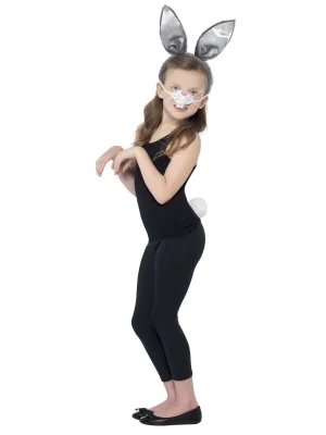 Bunny Rabbit Set Grey Hare Tail Ears Nose Animal Kit Bugs Bunny - image  on https://www.abracadabrafancydress.com.au