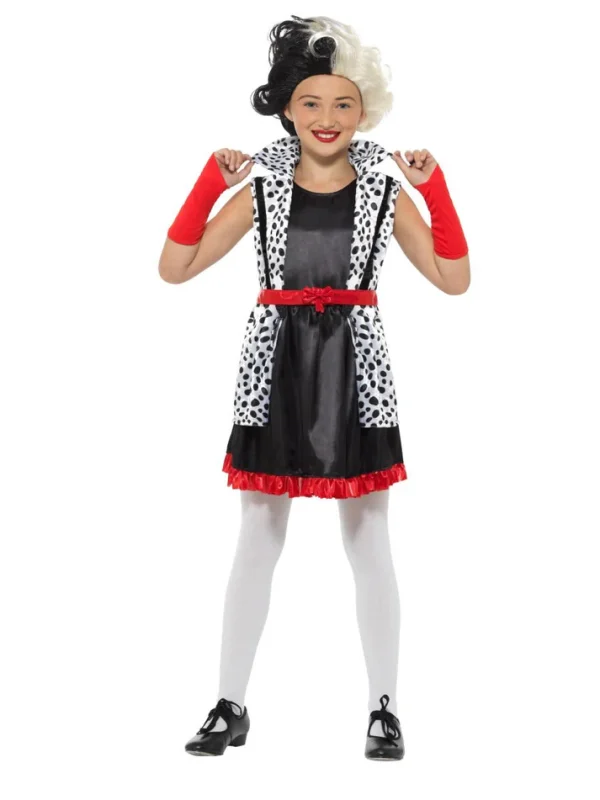 Cruella De Ville Vil Costume 101 Dalmatian Evil Madame Book Week Child - image  on https://www.abracadabrafancydress.com.au