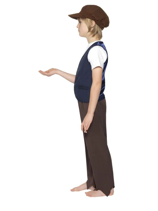 Victorian Poor Peasant Boy Costume Pioneer Colonial Historical 100 Days Old - image  on https://www.abracadabrafancydress.com.au