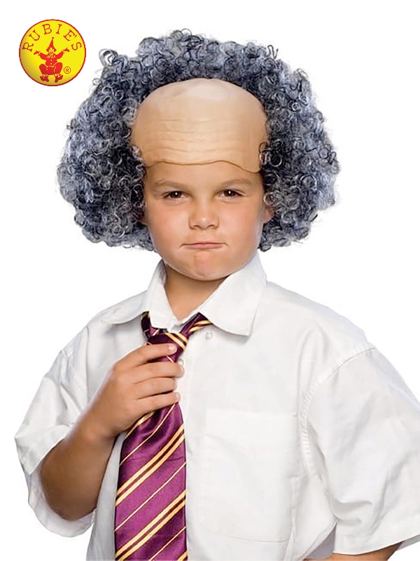 Child Bald Grandpa Old Man Wig Hair Grey Scientist Costume 100 Days Of School - image 50851 on https://www.abracadabrafancydress.com.au