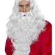 Deluxe Santa Wig and Beard White Wizard Biblical Religious Father Christmas July Costume - image  on https://www.abracadabrafancydress.com.au