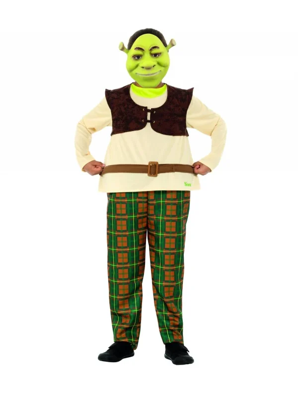 Shrek Kids Costume Boys Child Licensed Fancy Party Fairytale Ogre Costume Book Week - image  on https://www.abracadabrafancydress.com.au