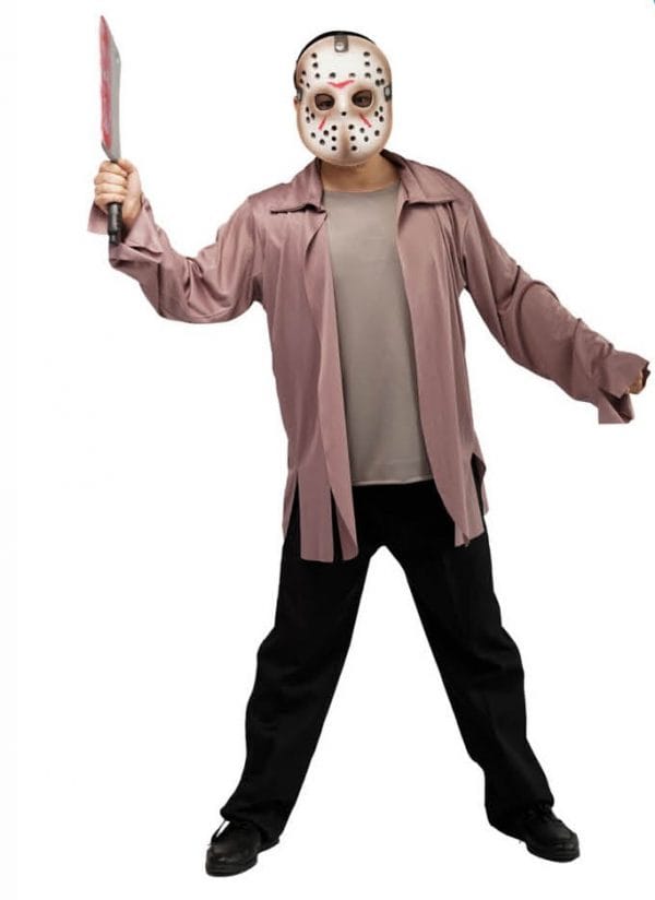 Jason Costume and Hockey Mask Friday The 13th, Adult - image 22959u-600x824 on https://www.abracadabrafancydress.com.au