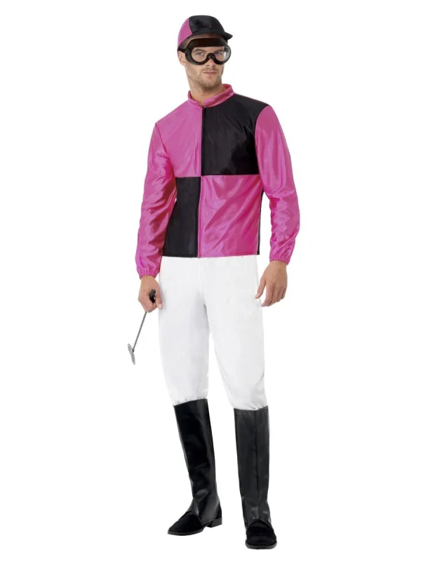 Jockey Horse Costume Racing Rider Sports Melbourne Cup Uniform - image  on https://www.abracadabrafancydress.com.au