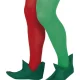 Elf Hat Red & Green with Pom Pom and Ears Gnome Christmas Santa's Helper Xmas - image  on https://www.abracadabrafancydress.com.au