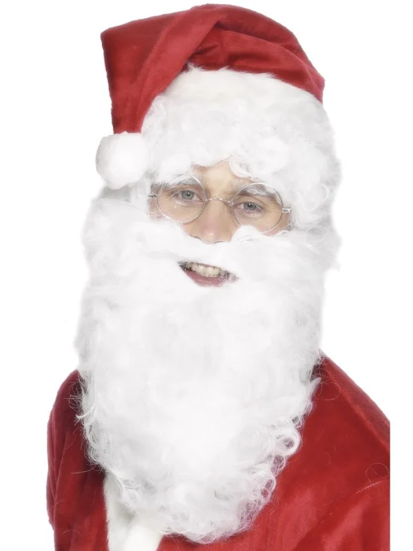 Santa Beard White Wizard Biblical Religious Father Christmas July - image  on https://www.abracadabrafancydress.com.au