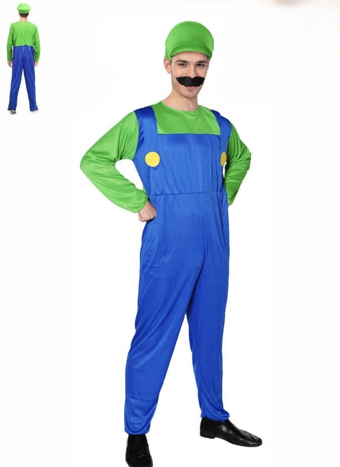 Luigi Costume Adult Super Mario Brothers Nintendo Cosplay - image 12400u3 on https://www.abracadabrafancydress.com.au