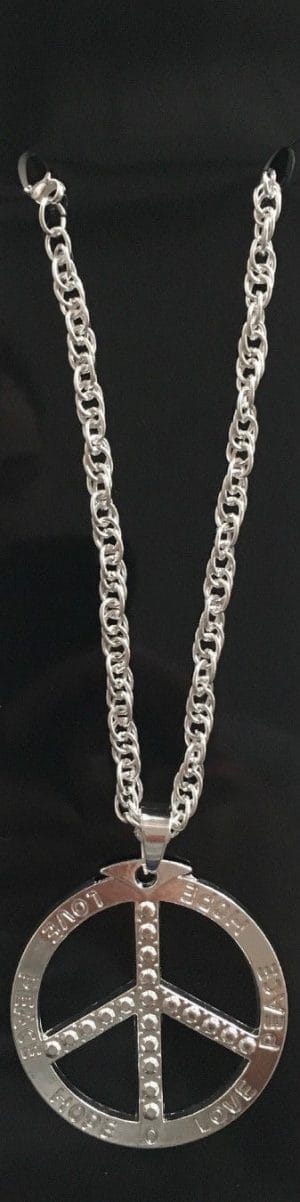 Roman Wrist Band Gold Arm Cuff Armlet Egyptian Viking Greek Toga Gladiator Hero - image 15800-PEACE-SILVER-300x1202 on https://www.abracadabrafancydress.com.au