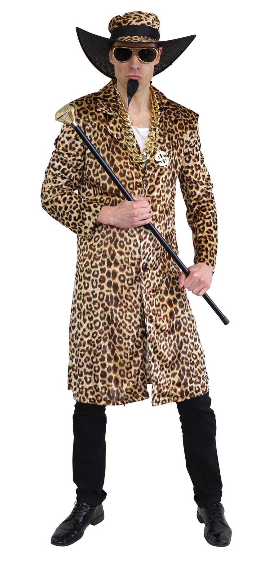 Leopard Print Pimp Suit Costume Jacket Gangster Disco Hip Hop 70s 1920 ...