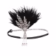 1920s Silver Great Gatsby Retro Earrings Faux Pearls Pendants Pierced Costume Jewellery - image  on https://www.abracadabrafancydress.com.au