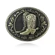 Western Cowboy Belt Buckle Long Horn Texas Bull Metal Alloy Buckles - image  on https://www.abracadabrafancydress.com.au