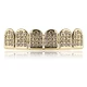 Silver Plated Grillz Gangster Teeth Big Daddy Pimp Fake Pimp Hip Hop Teeth Bottom Grills - image  on https://www.abracadabrafancydress.com.au