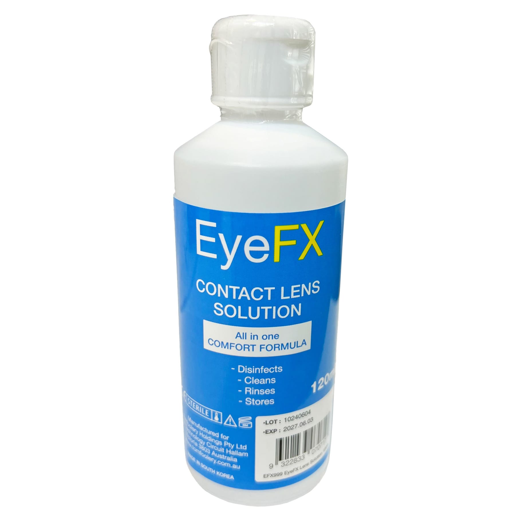 Azure Blue Intense 2 3 Month Contact Lenses - image EFX999 on https://www.abracadabrafancydress.com.au