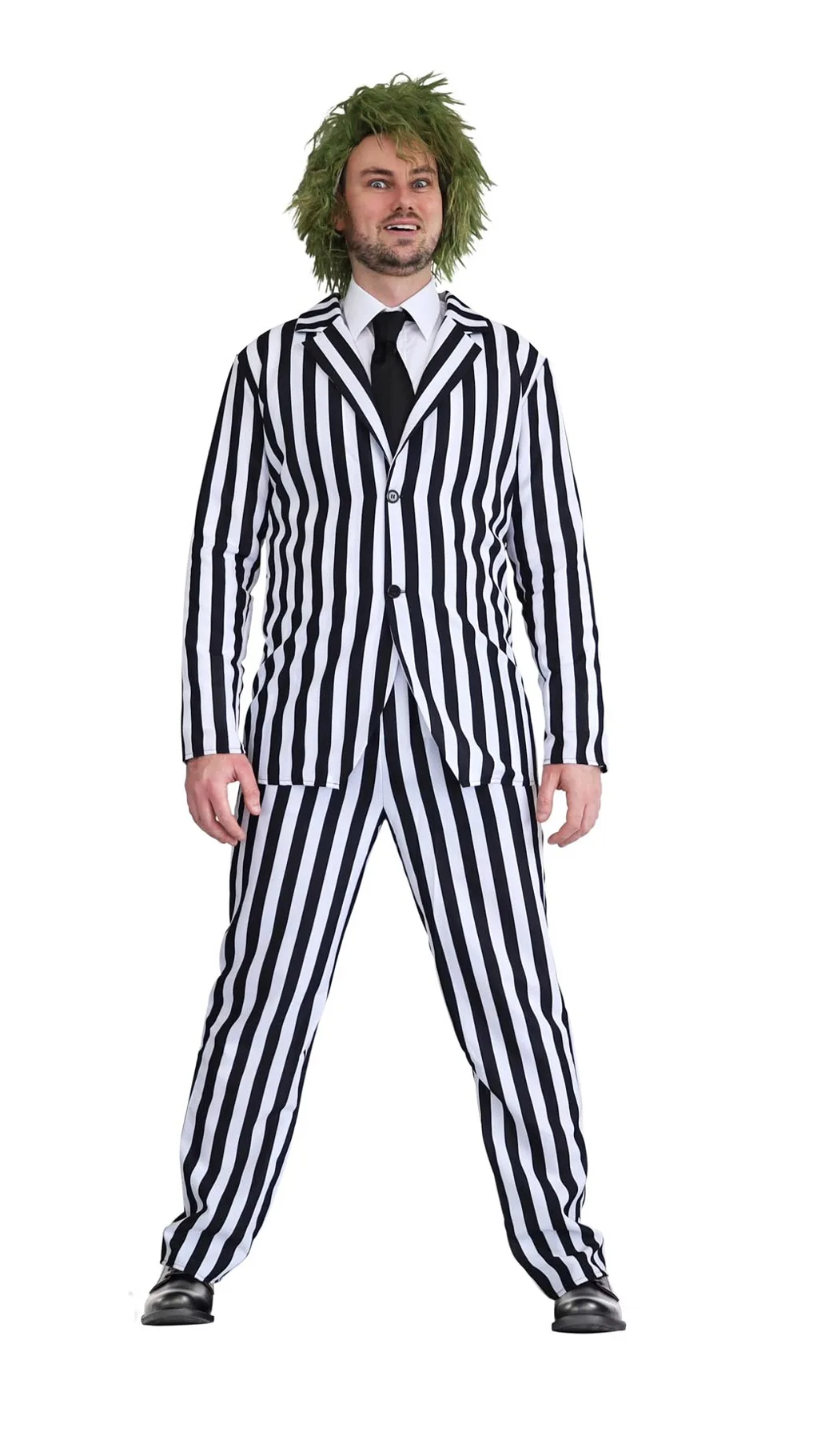Beetlejuice Adult Costume Beetle Time Costume - image D24027L_1 on https://www.abracadabrafancydress.com.au