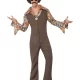 Afro Brown Kit Wig Headband Necklace Disco 1970s Funky Curly Clown Hippy Hippie - image  on https://www.abracadabrafancydress.com.au