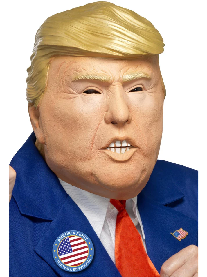Donald Trump Mask Overhead Republican Party Latex Masks President Fancy Dress - image  on https://www.abracadabrafancydress.com.au