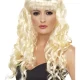 Purple and Black Womens Siren Wig Long Curly Fringe Vamp Gothic Devil Witch Halloween - image  on https://www.abracadabrafancydress.com.au