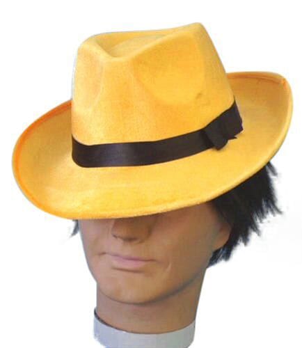White Velour Gangster Trilby Costume Hat 1920's Fedora - image MA8042A on https://www.abracadabrafancydress.com.au