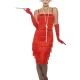 Black Fringe Flapper 1920s Roaring 20s Dress Gatsby Charleston Costume Fringing - image  on https://www.abracadabrafancydress.com.au