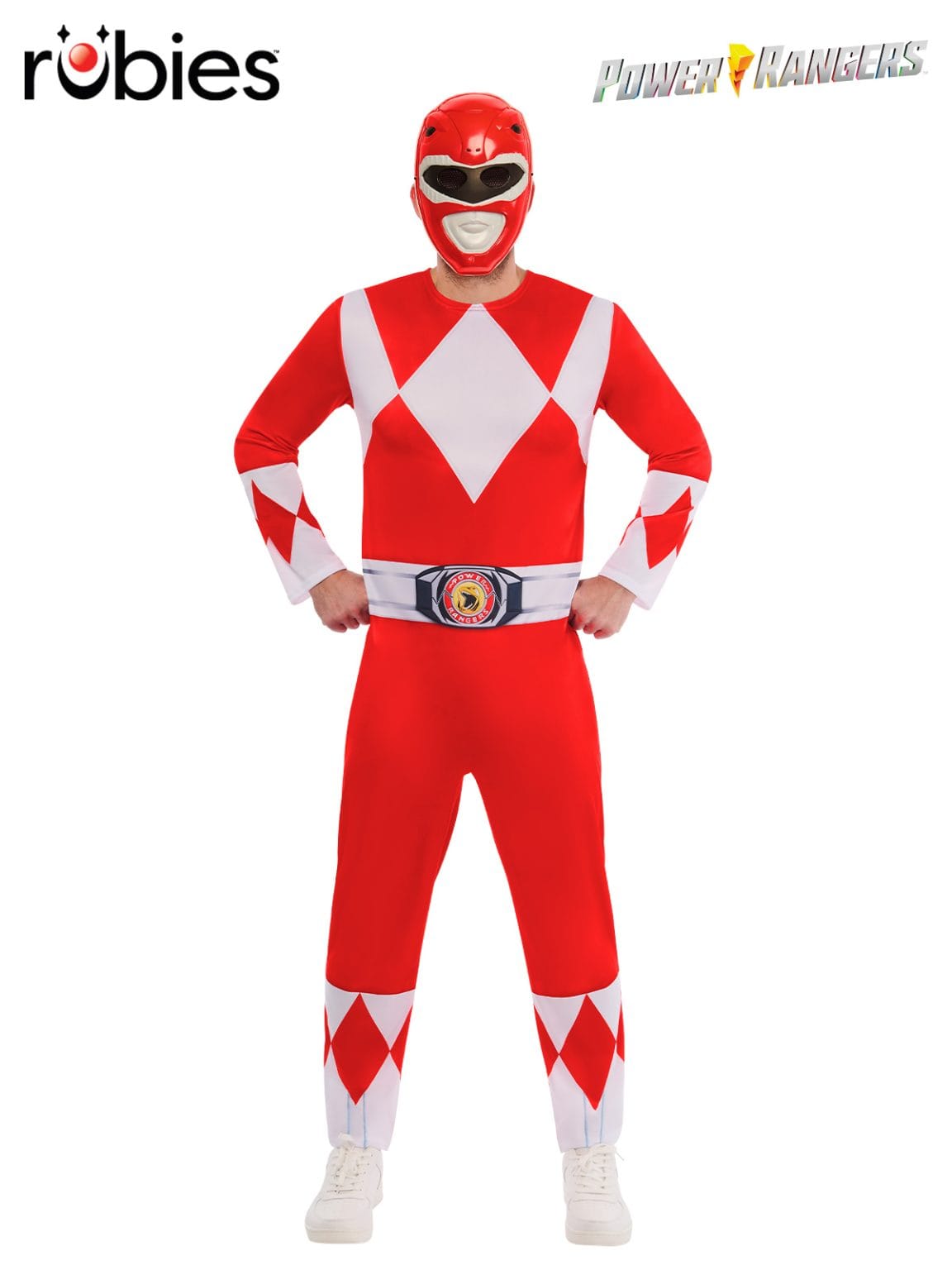 Power Rangers Frock Power Rangers Red Mighty Morphin Ranger Adult Costume Dress Up Jason ...
