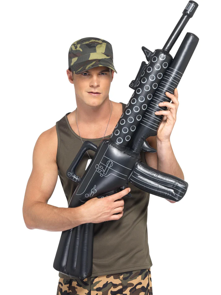 1920s 20s Gatsby Inflatable Tommy Machine Gun Gangster Costume Accessory - image  on https://www.abracadabrafancydress.com.au
