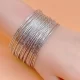 Gold Bangles Set Pack of 30 Bracelet Bangle Disco Retro 70s 1980’s Costume Jewellery - image  on https://www.abracadabrafancydress.com.au