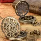Steampunk Locket Pocket Watch FOB Chain Retro Vintage Roaring 1920's Gatsby - image  on https://www.abracadabrafancydress.com.au