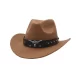 Cow Pattern Print Cowboy Cowgirl Hat With Bull Hat Band Adult Western Costume Wild West - image  on https://www.abracadabrafancydress.com.au