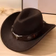 Black Gangster Trilby Jazz Hat Deluxe 1920's Fedora Flat Brim Costume Accessory - image  on https://www.abracadabrafancydress.com.au