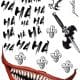 Tattoos Suicide Squad The Joker Harley Quinn Temporary Tattoo Cosplay Halloween - image  on https://www.abracadabrafancydress.com.au