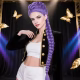 KPop Demon Hunters Deluxe Rumi Purple Wig Cosplay Costume Dress Party Halloween Anime Movie - image  on https://www.abracadabrafancydress.com.au