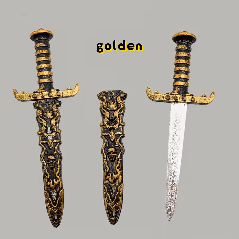 Dagger Knife With Sheath 24cm Costume Prop Medieval Lord of the Rings Peter Pan - image  on https://www.abracadabrafancydress.com.au