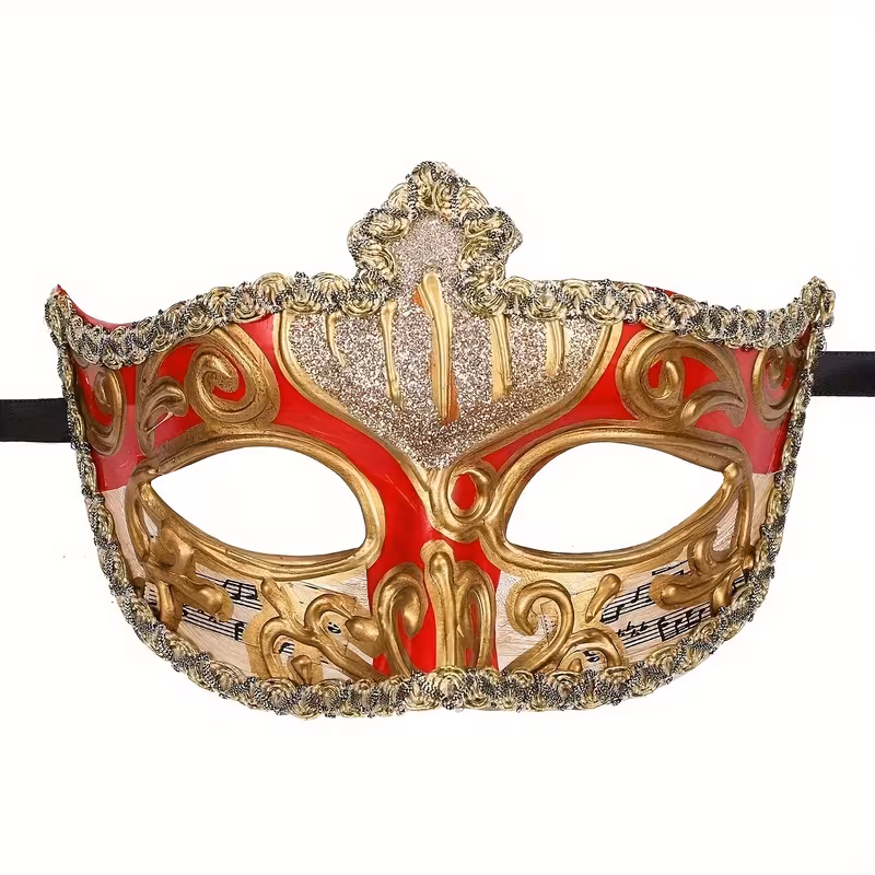Venetian Harlequin Eyemask Masquerade Jester Mask - image  on https://www.abracadabrafancydress.com.au