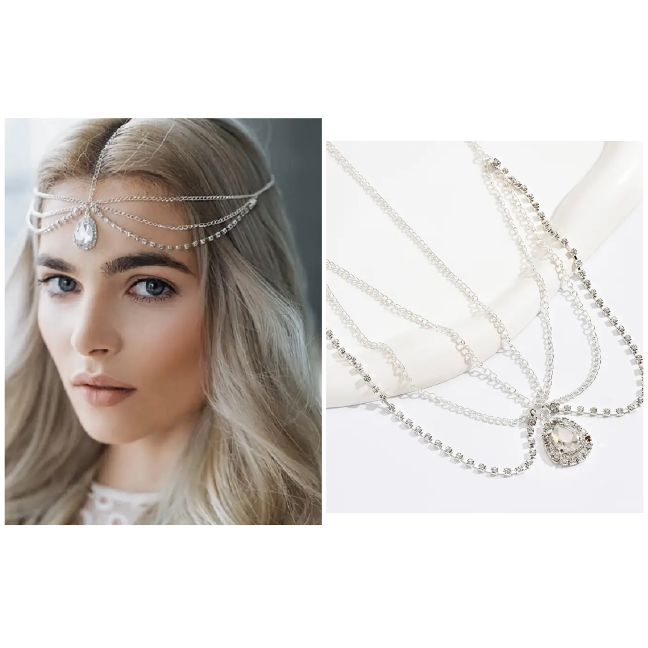 1920's 20s Gold Rhinestone Head Chain Jewellery Charleston Accessory - image EDF2A541-8D3E-451F-B68A-78140E9A7651 on https://www.abracadabrafancydress.com.au