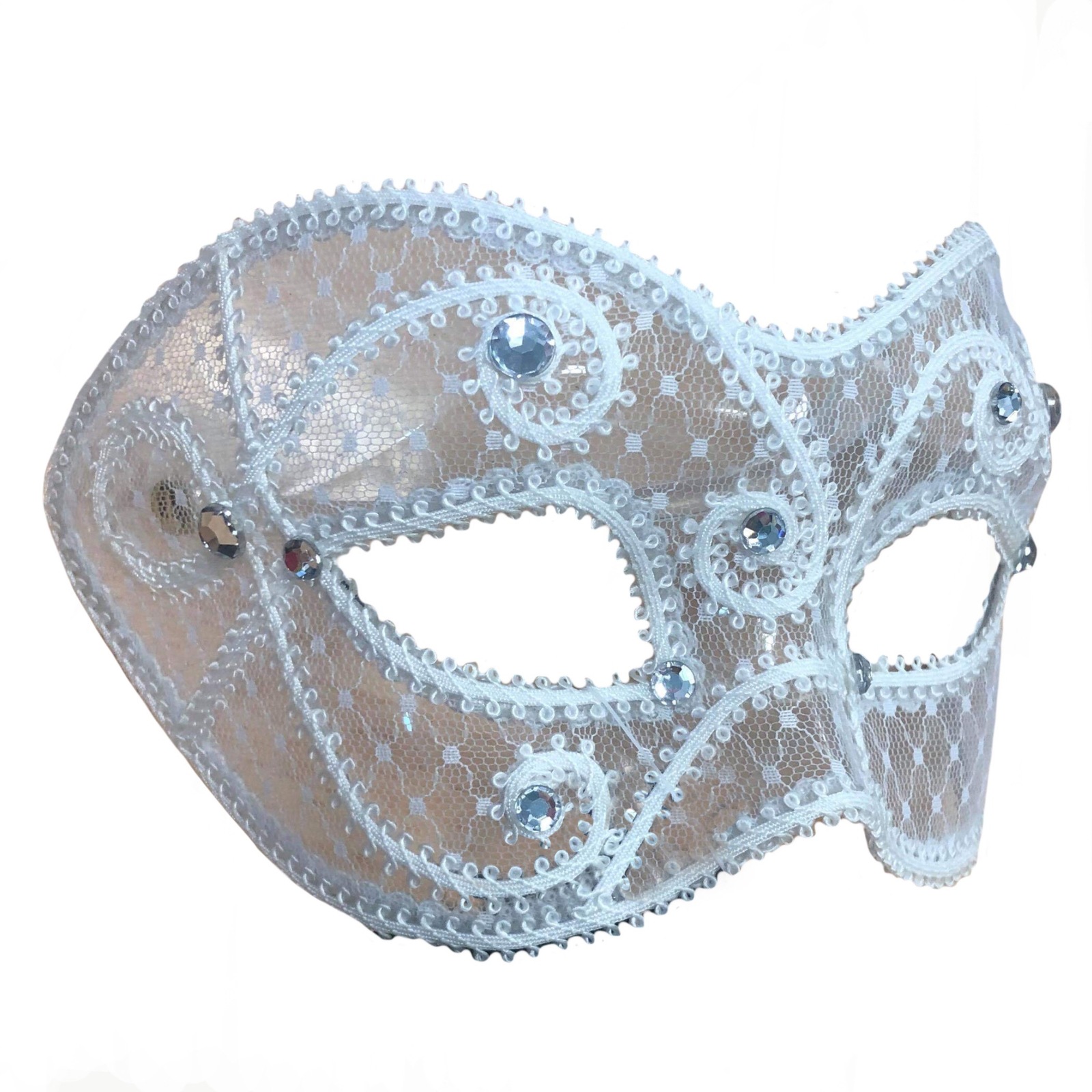 Venetian Harlequin Eyemask Masquerade Jester Mask - image MA7194 on https://www.abracadabrafancydress.com.au