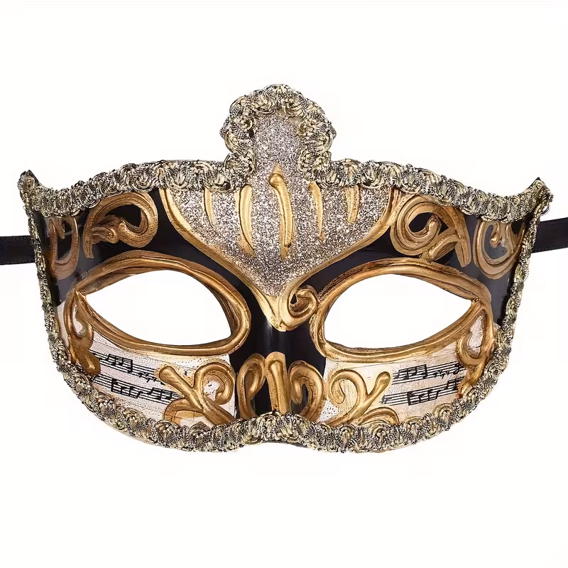 Venetian Harlequin Eyemask Masquerade Jester Mask - image  on https://www.abracadabrafancydress.com.au