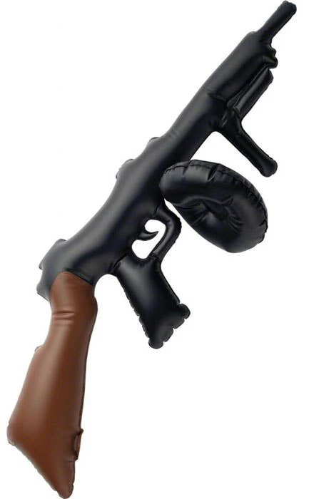 1920s 20s Gatsby Inflatable Tommy Machine Gun Gangster Costume Accessory - image  on https://www.abracadabrafancydress.com.au