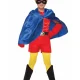 Child Red Superhero Cape Satin Cape 55cm Childrens Boy Girl School Halloween - image on https://www.abracadabrafancydress.com.au