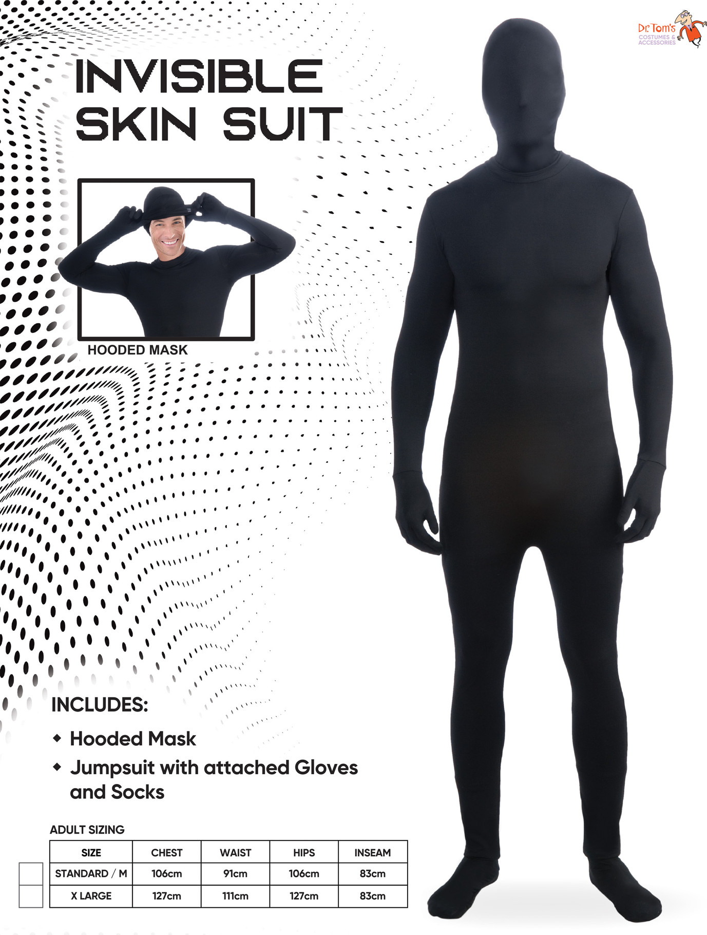 Beetlejuice Adult Costume Beetle Time Costume - image D21092BL_A on https://www.abracadabrafancydress.com.au