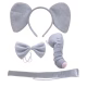 Grey Pink Rabbit Long Plush Bunny Ears Tail Animal Bugs Bunny Hare Costume - image  on https://www.abracadabrafancydress.com.au