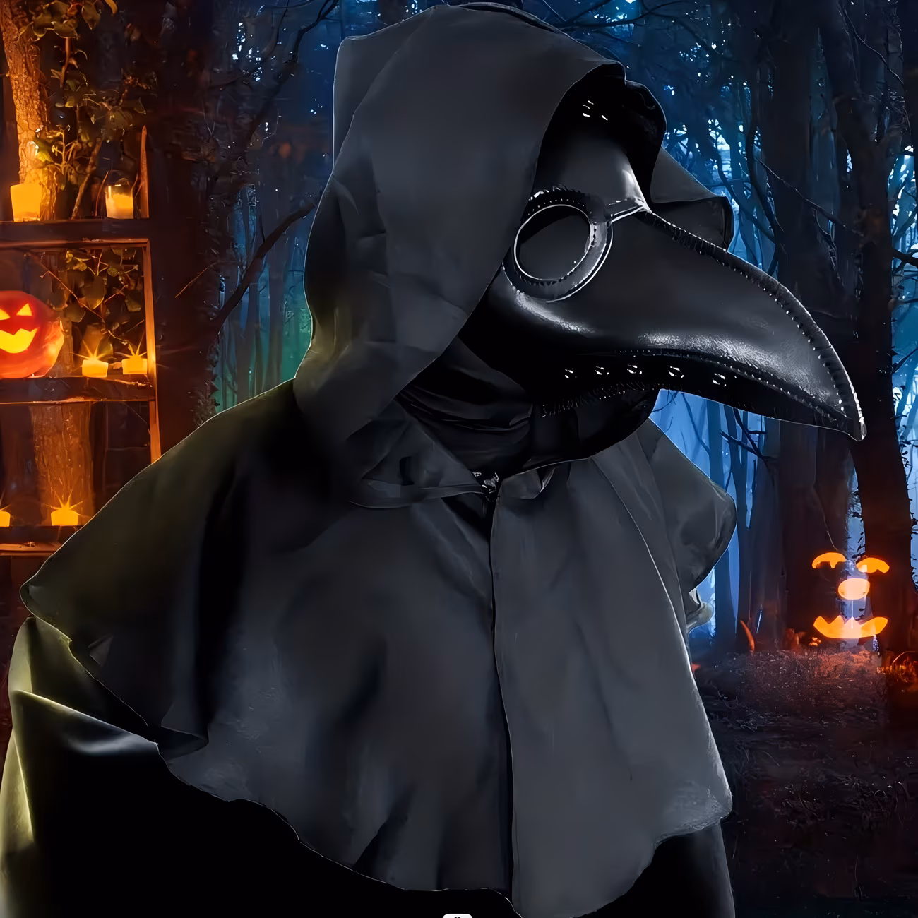 Plague Doctor Costume Mask Steampunk Birds Long Nose Beak Halloween Raven - image  on https://www.abracadabrafancydress.com.au