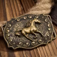 Western Cowboy Bronze Belt Buckle Boots Texas Metal Alloy Buckles - image  on https://www.abracadabrafancydress.com.au