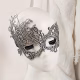 Embroidered White Lace Filigree Swirl Eyemask Eye Mask – Elegant Masquerade Mask - image  on https://www.abracadabrafancydress.com.au