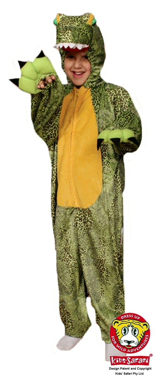Cheetah Jaguar Leapard Costume Child Age 6-8 Years Animal Safari Fancy Dress Ex Hire Costume - image CrocodileCostume_KidsSafari-lg on https://www.abracadabrafancydress.com.au