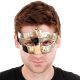 Pietro Gold & Black Face Eye Mask Venetian Masquerade Ball Fancy Dress Costume - image nd4138_2-80x80 on https://www.abracadabrafancydress.com.au