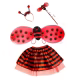 Ladybug Ladybird Beetle Wings Tutu Wand and Headband Set Costume Accessory Animal Black Red - image  on https://www.abracadabrafancydress.com.au