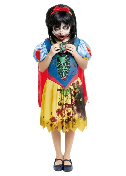 Zombie Country Girl Dorothy Fairytale Costume Halloween Horror Dress Up Child - image  on https://www.abracadabrafancydress.com.au