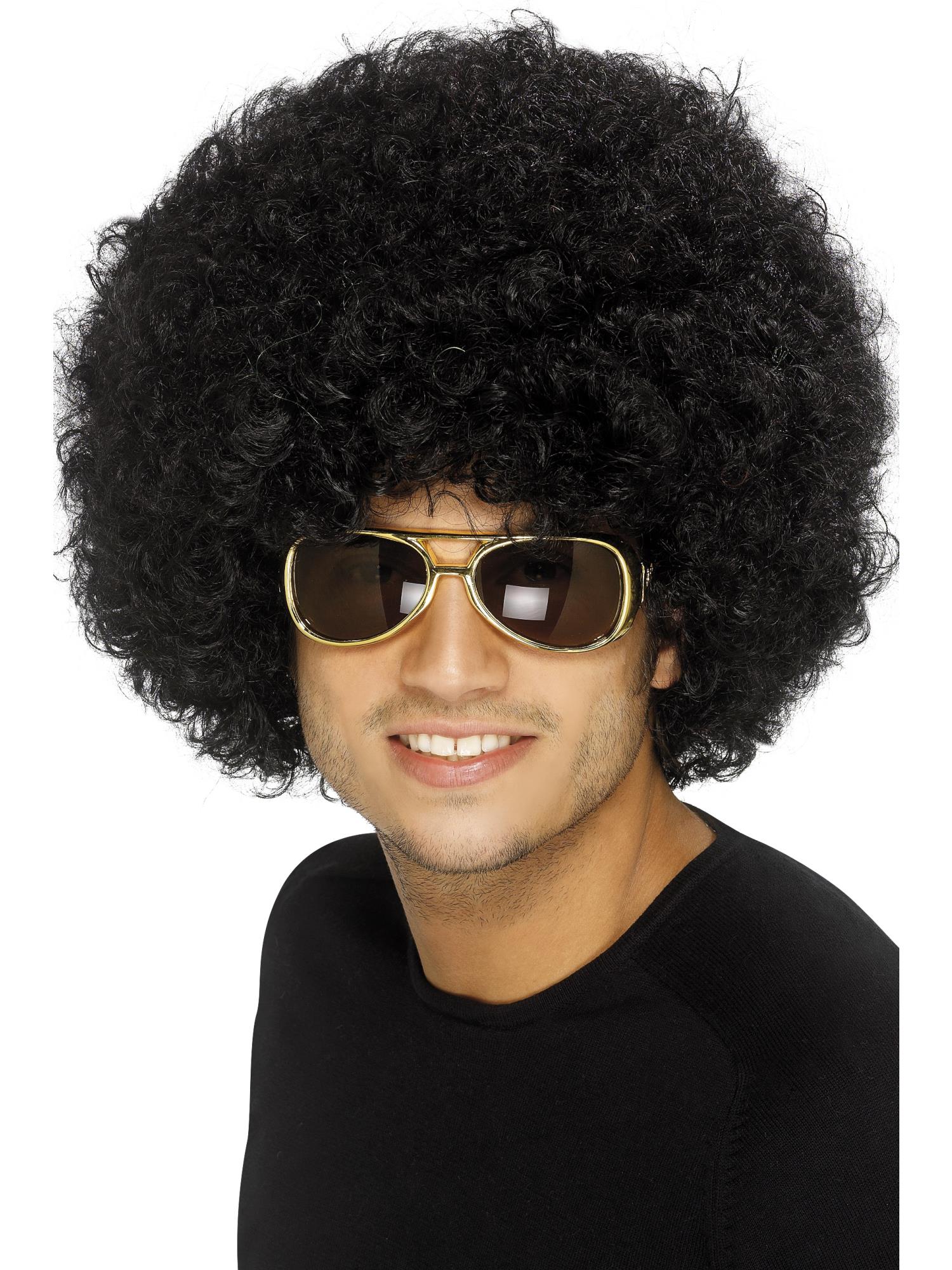 1950's Mens Wig Black Game Show Host Newsreader Fancy Dress Party Costume 80's - image 42017_W on https://www.abracadabrafancydress.com.au