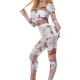 Zombie Blue Cheerleader Costume Teen Girls Size 4-6 Halloween Dress Pom Poms - image  on https://www.abracadabrafancydress.com.au